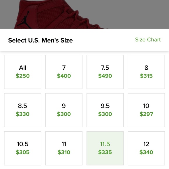 Jordan 11 Win like 96, size 11.5